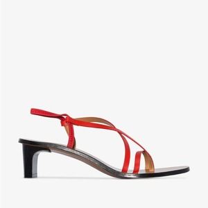 Elegant Red Strappy Sandals